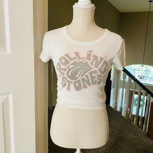 Rolling Stones Crop Top